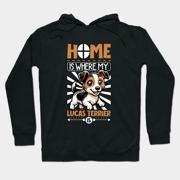 Home is with my Sporting Lucas Terrier Hoodie by Modern Medieval Design